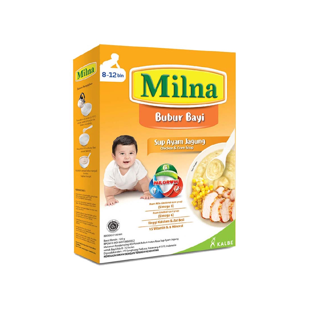 

OL8 - Milna Bubur Reguler 8 Bulan Sup Ayam Jagung 120G