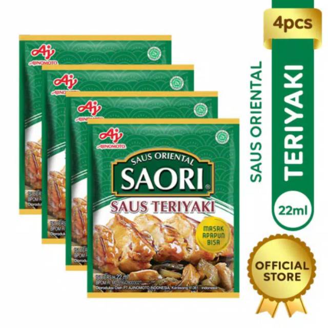 

Saori saos teriyaki sachet isi 4