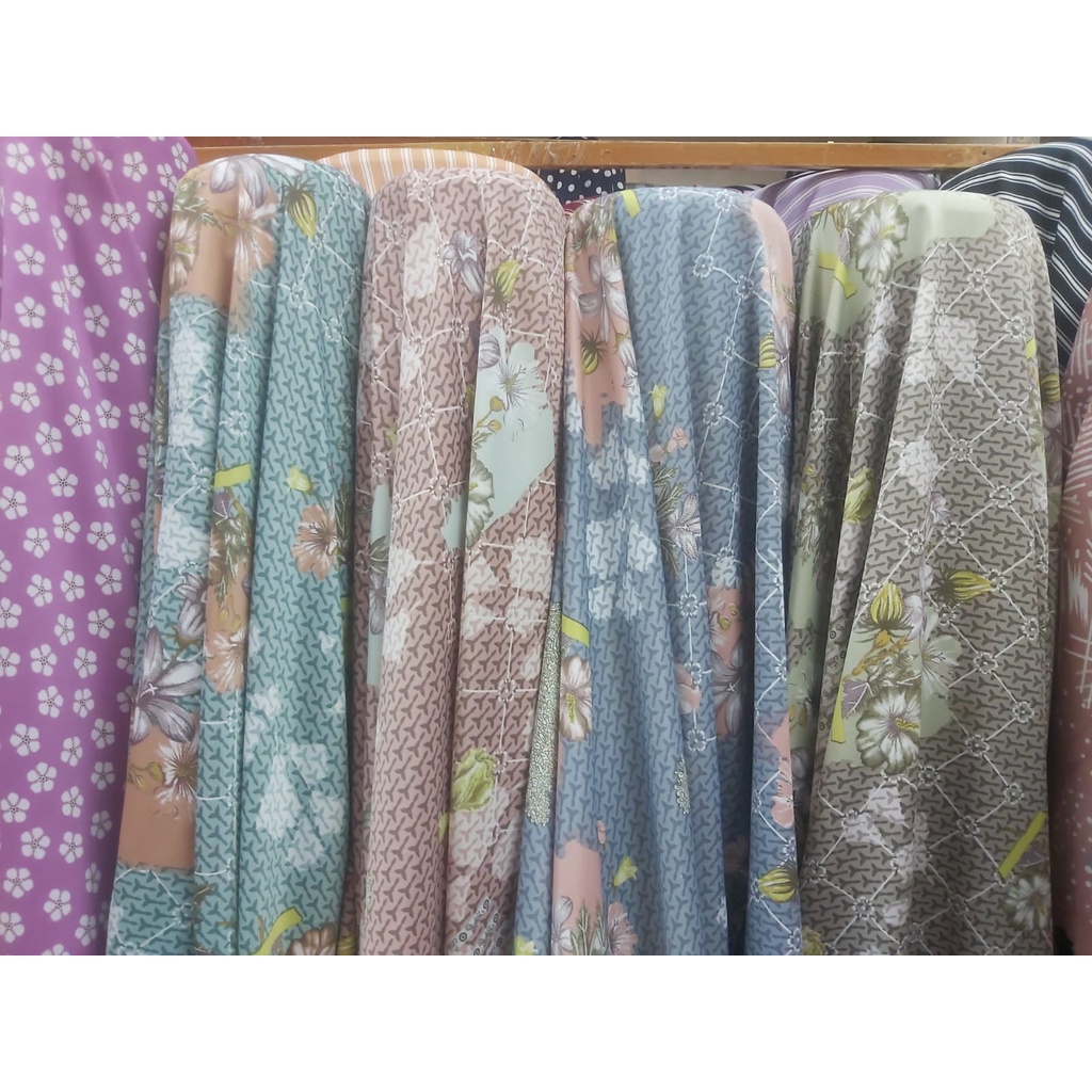kain silk dior premium/bahan dior silk premium harga persetengah meter/bahan baju/bahan tekstil