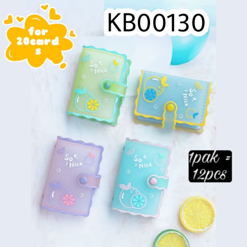 Dompet Kartu Card Holder Timbul Bahan Kulit Sintetis