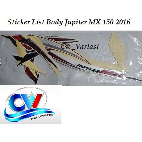 Striping Sticker List Body Jupiter MX 150 2016