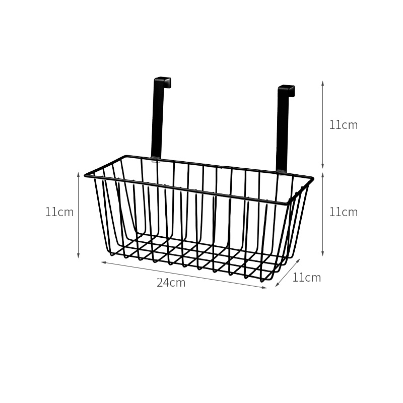 CY-0134 Rak Keranjang Penyimpanan Model Gantung Bahan Besi Tempa Untuk Pintu