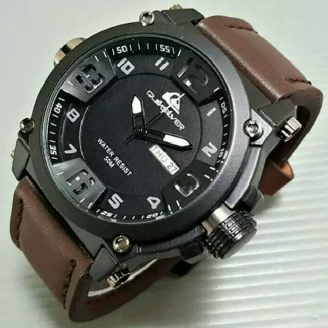 Jam tangan pria QuickSilver kulit asli