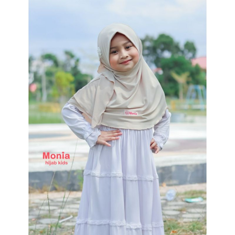 Yara Hijab by Monia Hijab Kids Light Mocca MLXL | Hijab Anak Terlaris