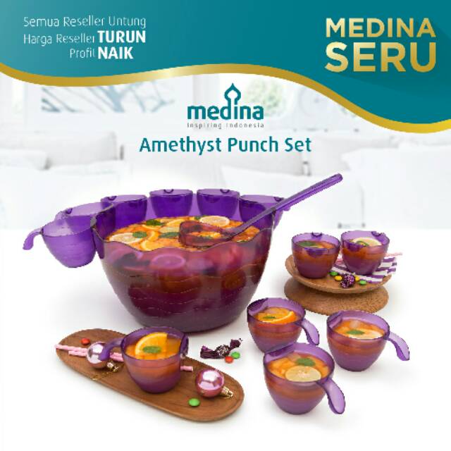 

Amethyst punch set