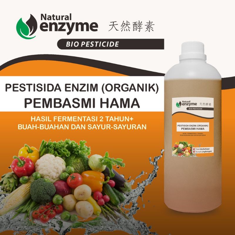 Cairan Enzim Peptisida ( Pembasmi Hama) kemasan botol 1 liter