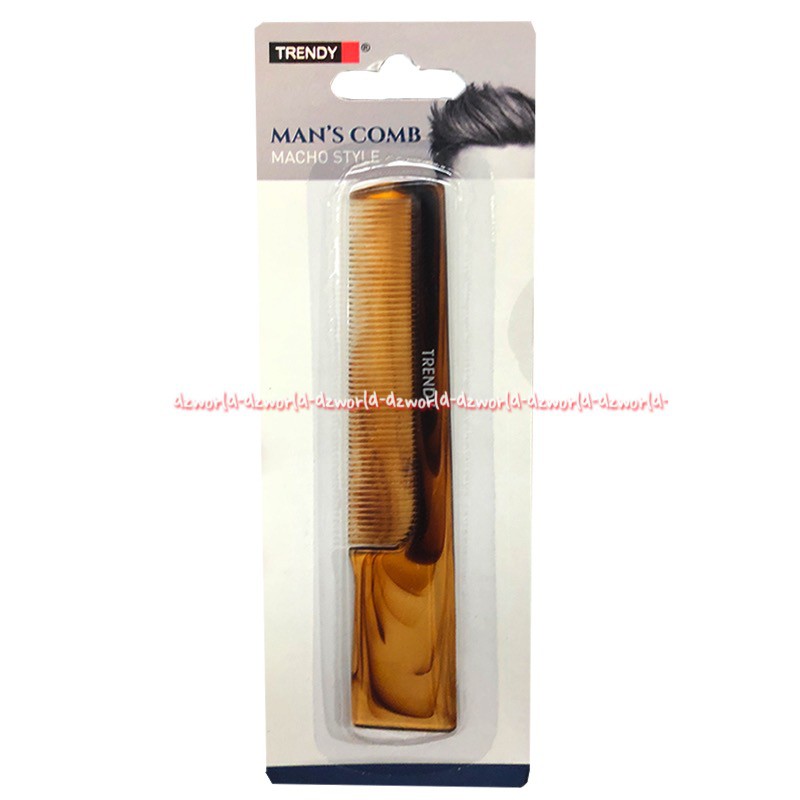 Trendy Man's Comb Macho Style Sisir Saku Kantong Sisir Rapat Pria Laki Laki Cowok Men Tendi