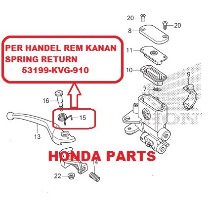 PER PIR HANDEL REM KANAN KOMBI COMBI BRAKE CBS VARIO 110 125 150 OLD-NEW