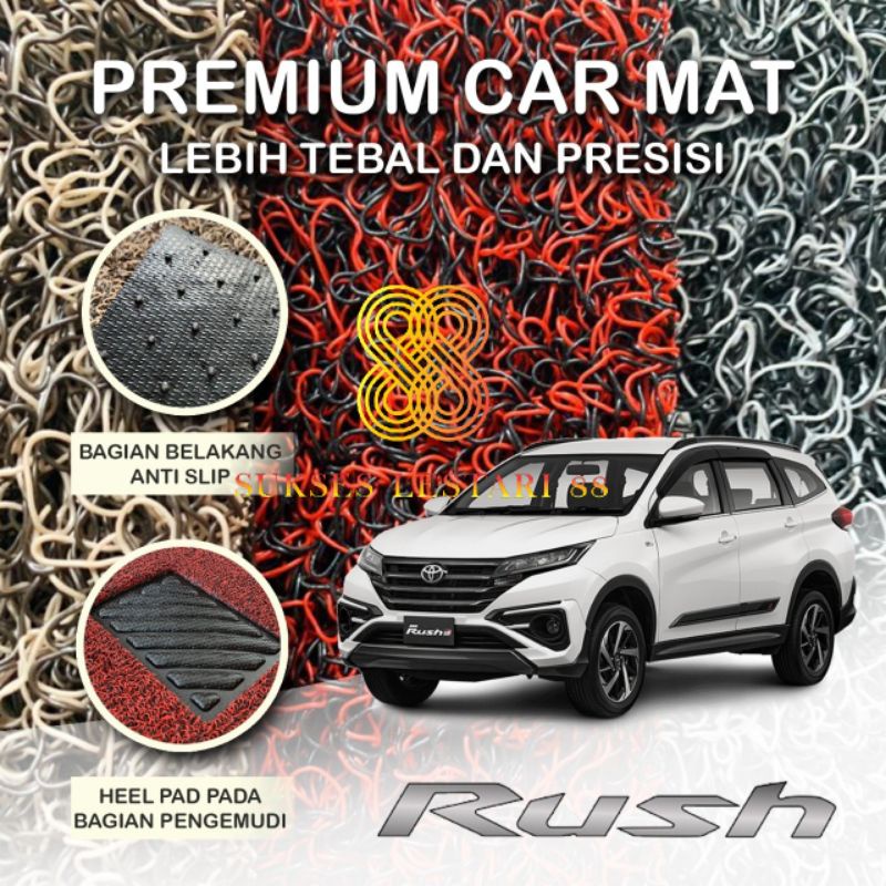 Karpet Mobil Premium Toyota Rush Mie Bihun 2 Warna