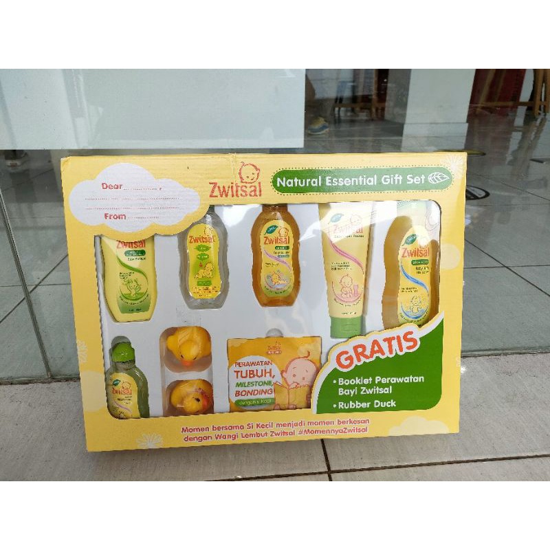 [READY STOCK] ZWITSAL Baby Spa Gift Box Set Kado Perlengkapan Mandi Hadiah Bayi Baru Lahir Switsal Sabun-3