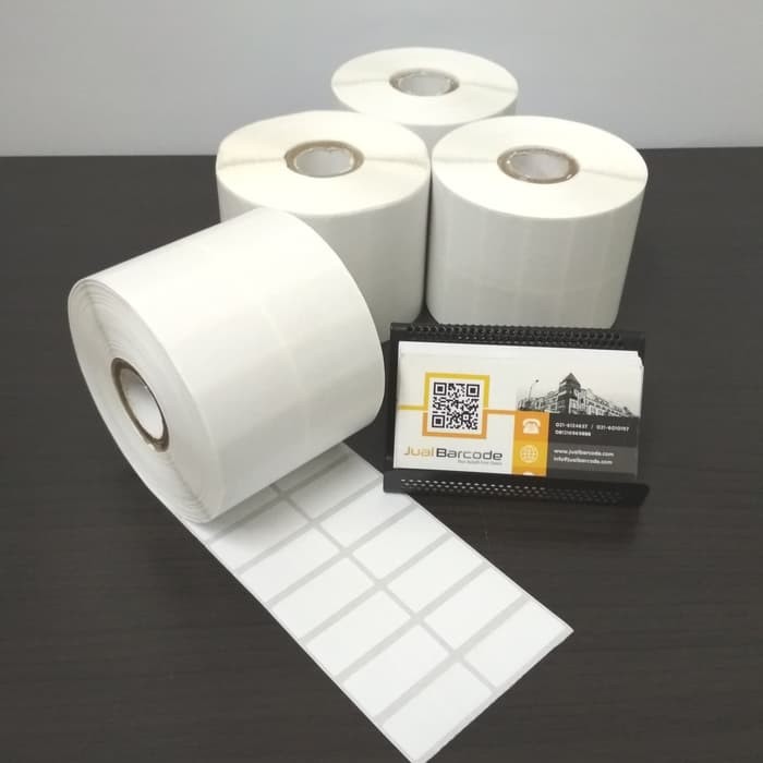 Label Barcode 33 x 15 mm - 33x15 mm - 33x15mm - (2 Line ) - Kertas Sticker Label Semicoated Isi 5000-2