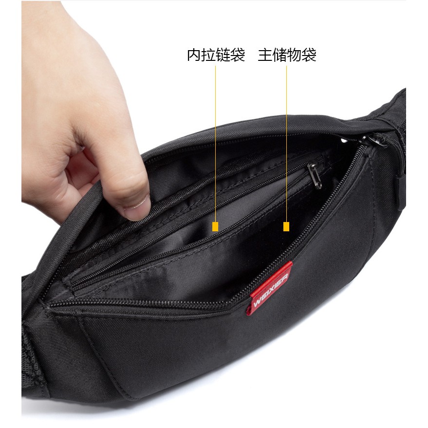 WEIXIER Selempang Pria Arctic Tas Slempang Waterproof Pria Wanita Waistbag Anti Air Keren