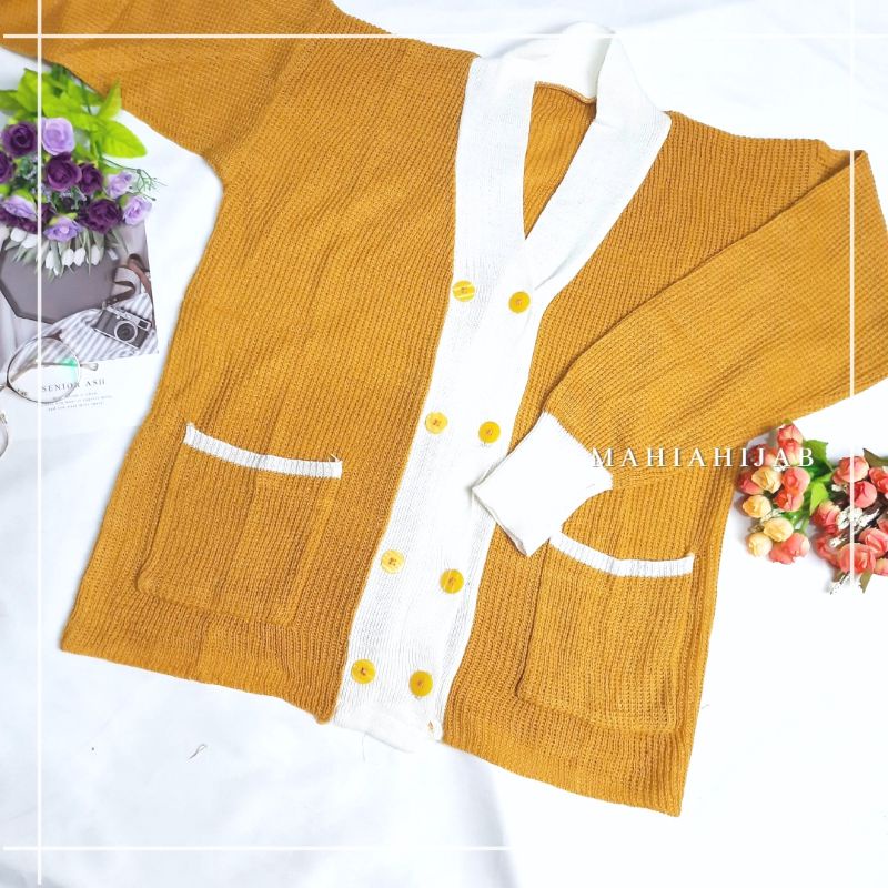 Bitna Cardi Rajut Premium/ Atasan wanita/Outfit rajut murah/Cardigan Korea