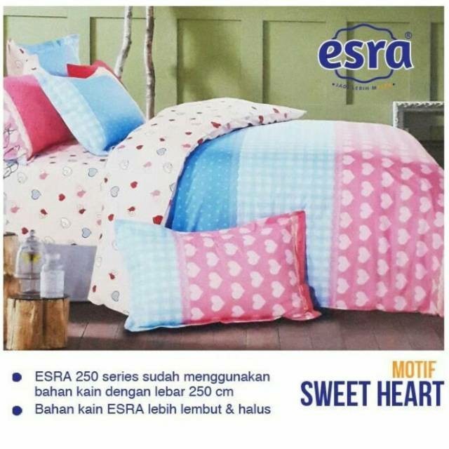 SPREI BEDCOVER KATUN ESRA SWEET HEART