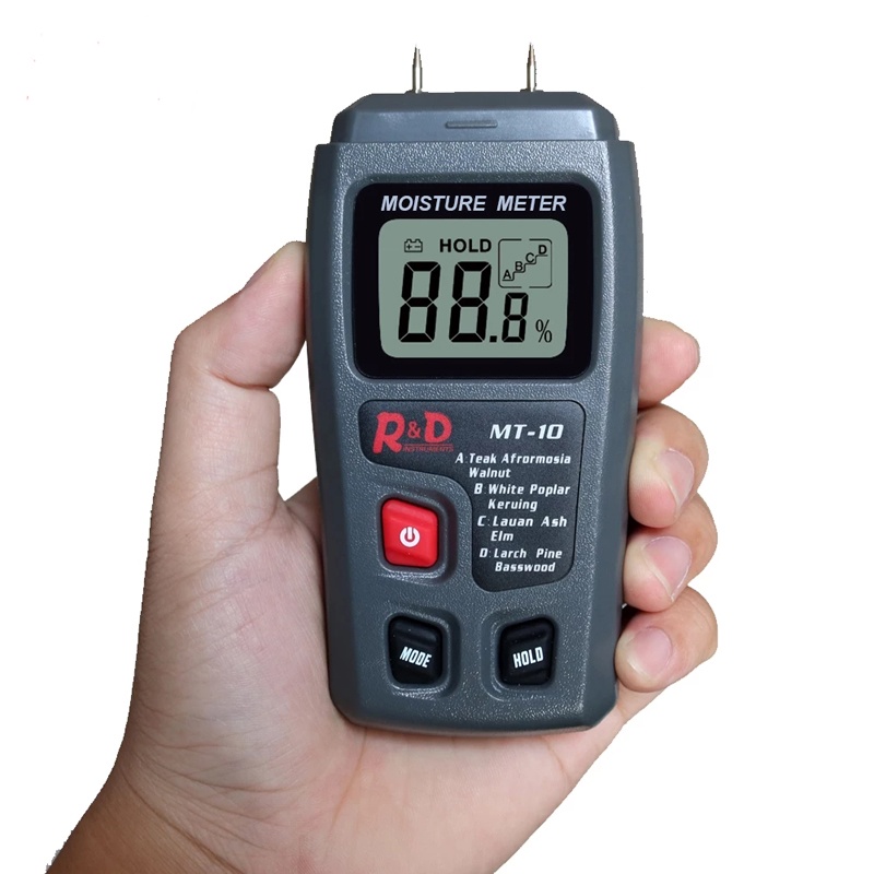 Jual Alat Ukur Kayu Digital MT10 Wood Moisture Meter Kayu Kertas ...