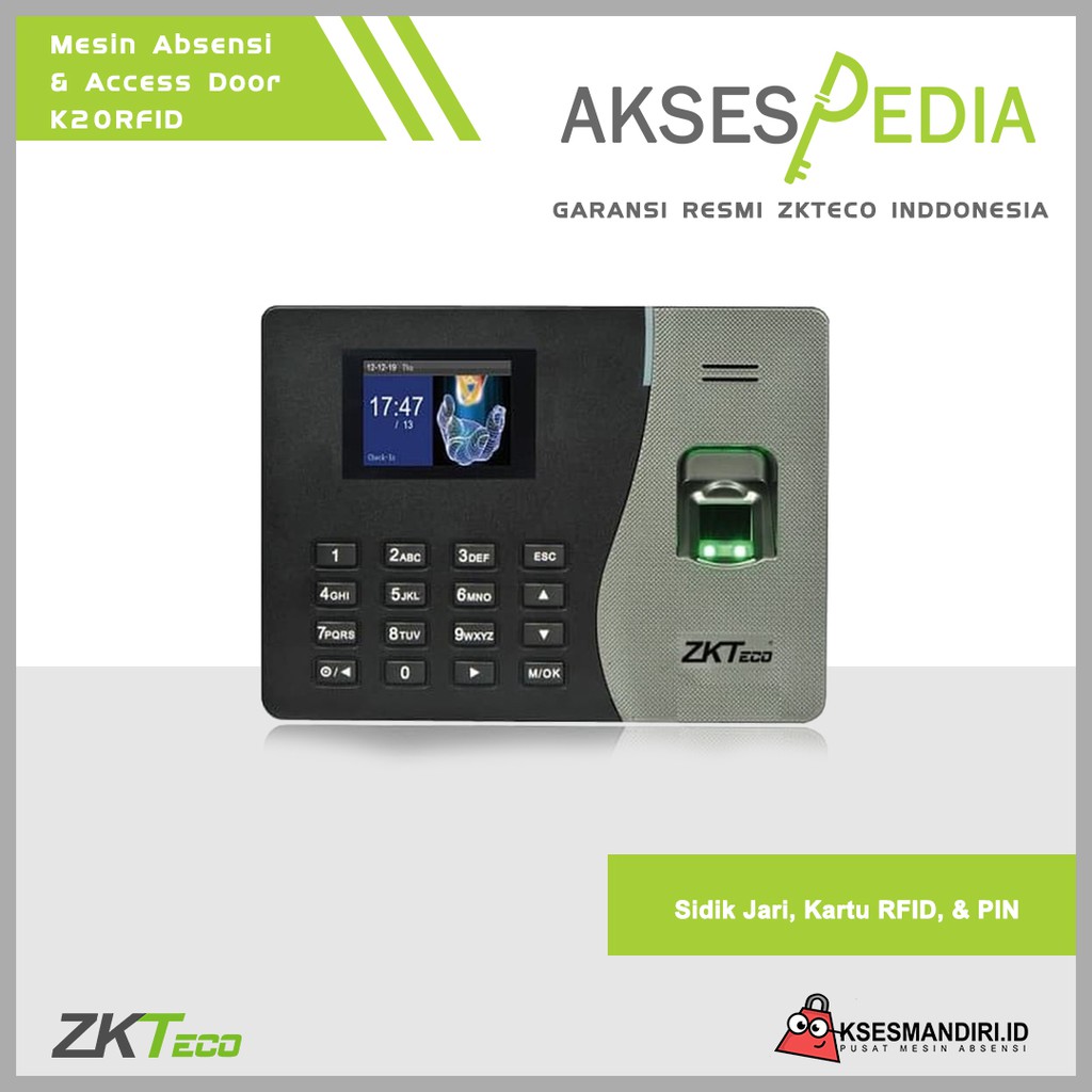 Fingerprint Mesin Absensi Zkteco K20 RFID