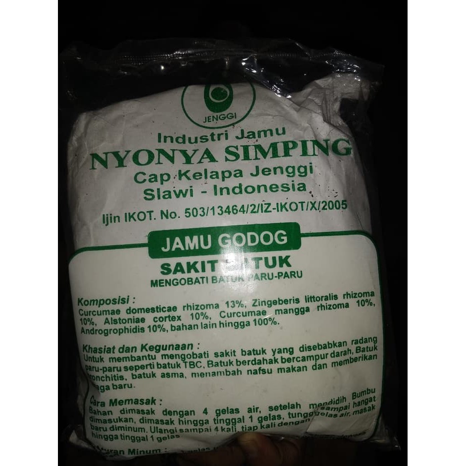 

Jamu Godog Nyonya simping Sakit Batuk - ju1875