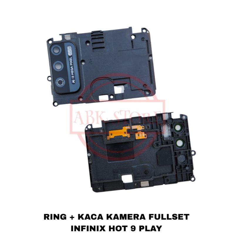 RING + LENSA CAMERA | KACA KAMERA BELAKANG INFINIX HOT 9 PLAY X680 ORIGINAL