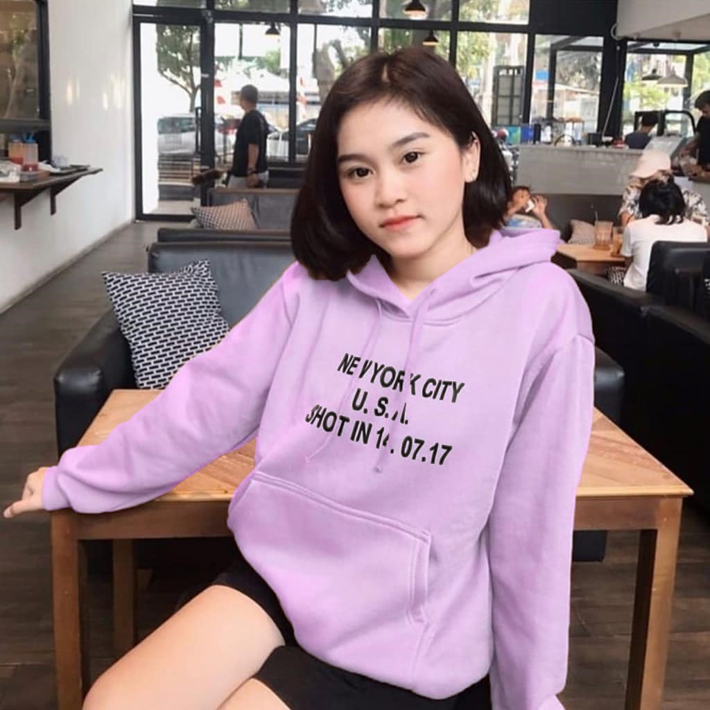 Outfit Sweater Hoodie New York City Trendy Pria Wanita Unisex / Sweater Hoodie Tebal Terbaru Premium Quality