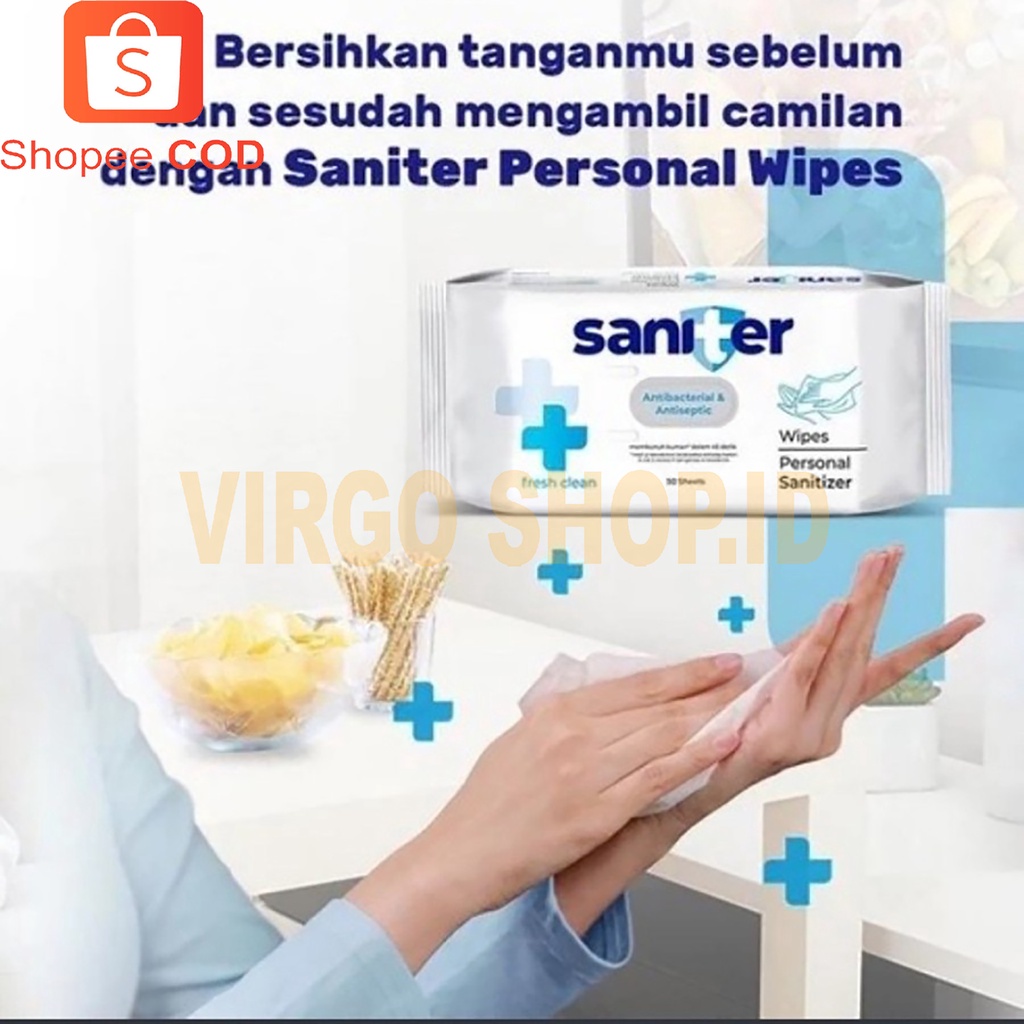 Tissue Basah Antiseptic Saniter Personal Wipes 50 Sheet / Tisu / Tissue / Tisue / Tissu / Tisu Basah / Tissue Basah / Tisue Basah / Tissu Basah