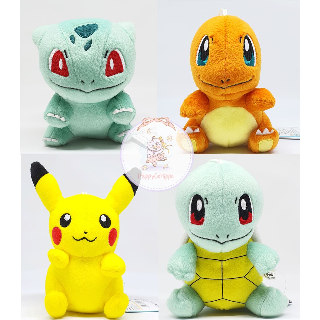 Boneka Pokemon ORIGINAL (Bulbasaur, Charmaander, Pikachu, Squirtle