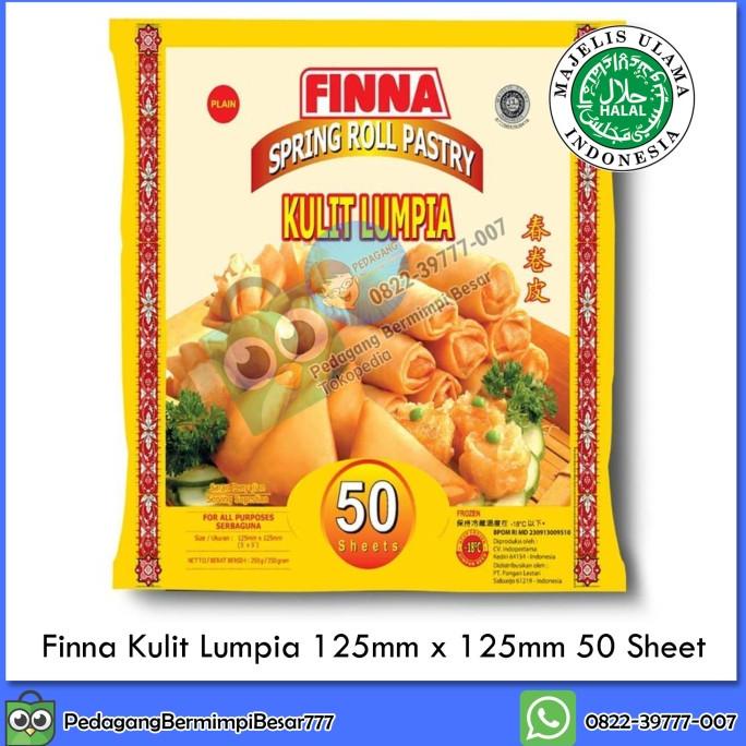 

Finna Kulit Lumpia 125mm x 125mm isi 50 Sheet | Spring Roll Skin TERLARIS TERPERCAYA ORIGINAL