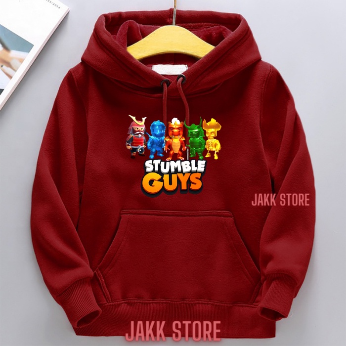 Jaket Hoodie Game STUMBLE GUYS Anak Laki Laki / Hodie Anak Laki Laki / Sweater Anak Usia 2 3 4 5 6 7 8 9 10 11 12 Tahun / Switer