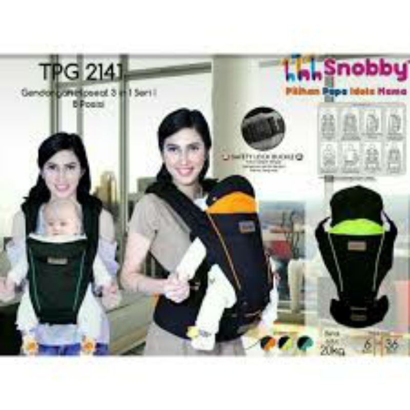 Snobby Baby Gendongan Bayi Hipseat 3 in 1 Seri I 8 Posisi | TPG2141