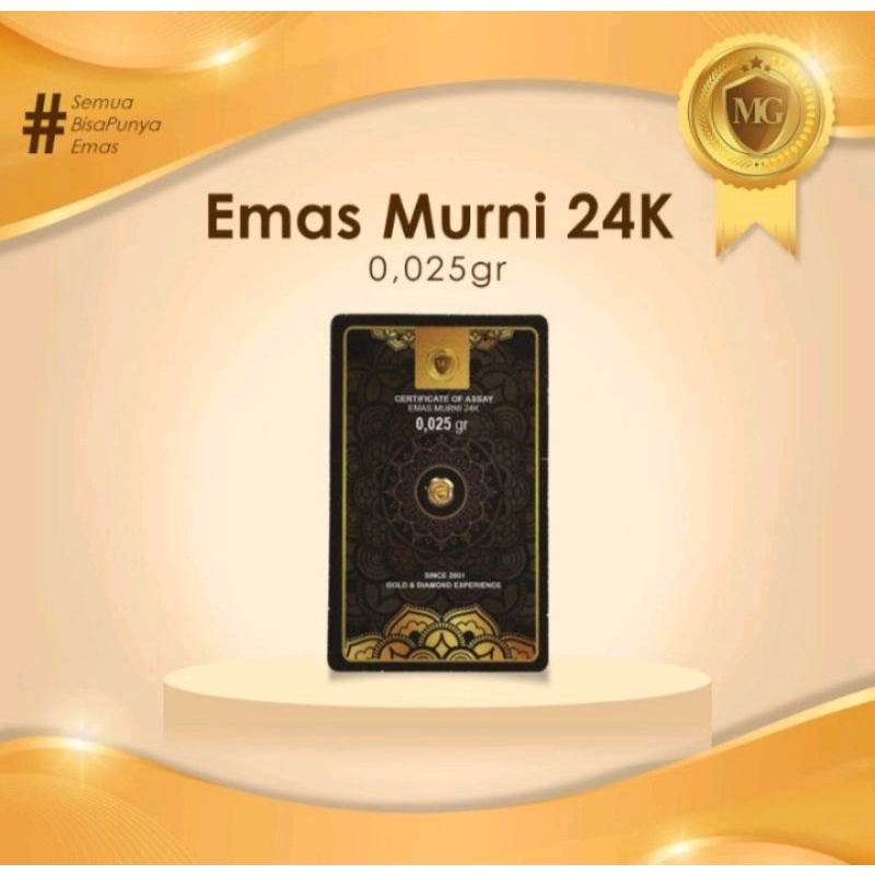 Mini Gold 24k Fine Gold 0,025