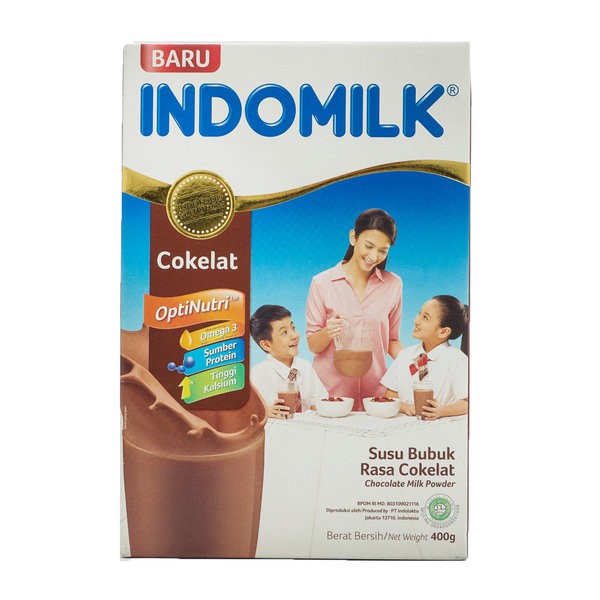 

INDOMILK Chocolate Milk Powder 400gr - Susu Bubuk Rasa Cokelat