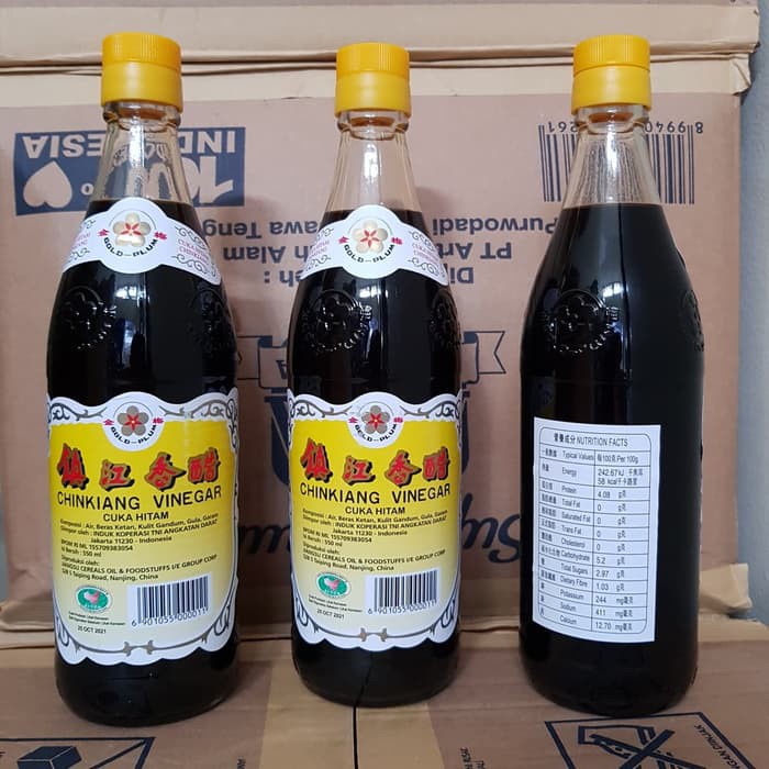 Cuka Hitam ChinKiang Vineger Black Vinegar 550 g