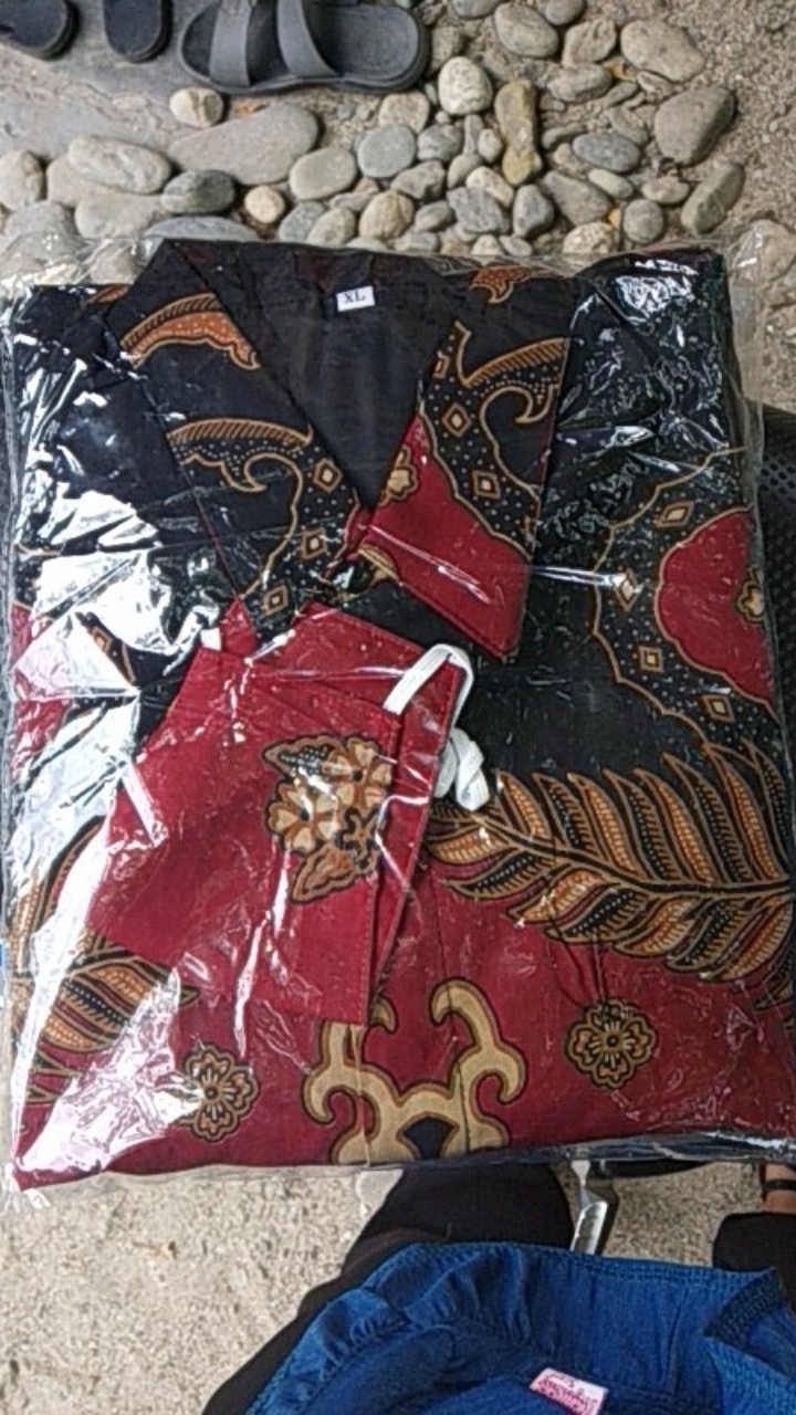 ✅new Krisnamukti Kemeja Batik Pria Lengan Panjang