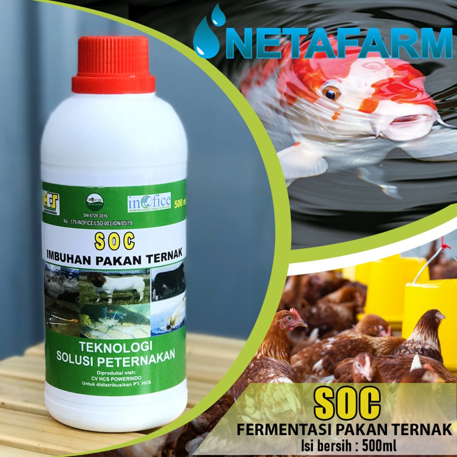 Jual Suplemen Pakan Ternak Organik Cair SOC HCS 500ml Shopee Indonesia