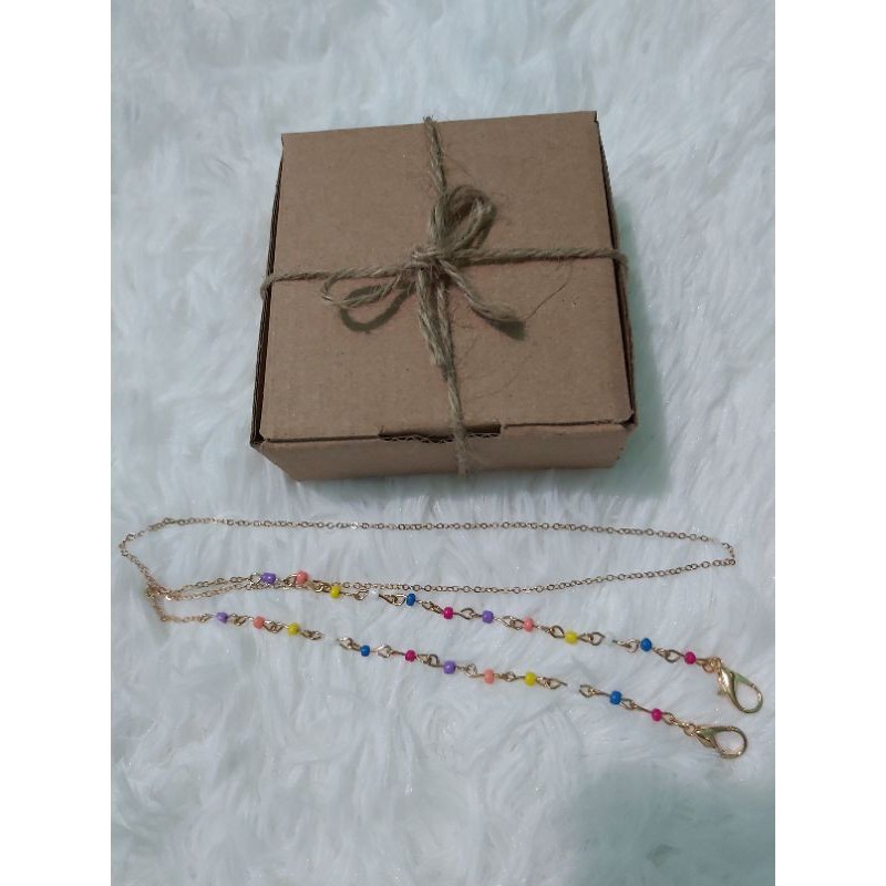tali masker rantai / tali kalung masker / lanyard masker / strap masker / tali masker import