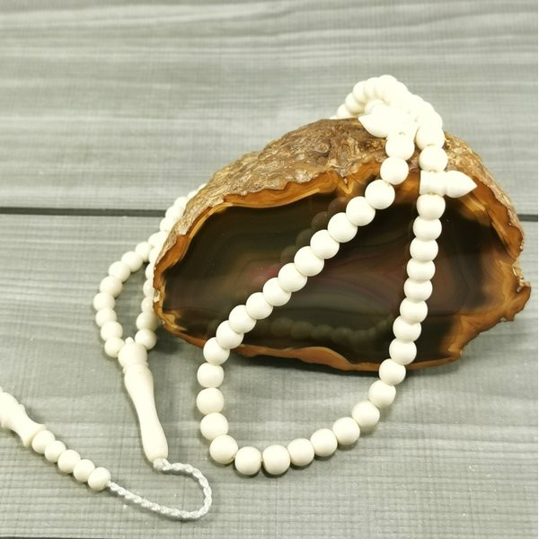 TASBIH ORIGINAL TULANG SAPI 6MM 99 BUTIR