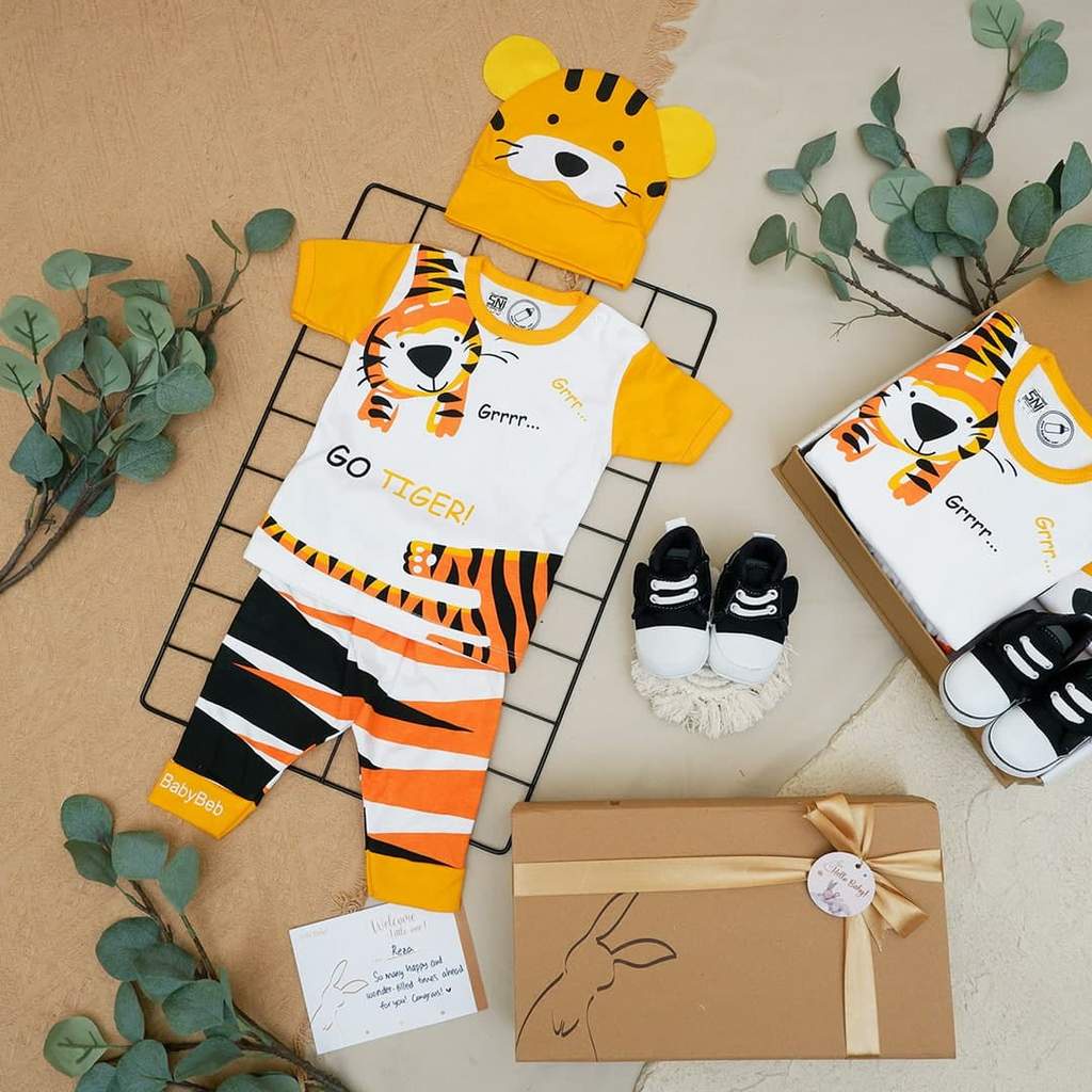 LIO036 Boys Baby Hampers 0-12 months/ Hampers bayi newborn/ Kado bayi/ baby boys gift set-Dolittle Orange