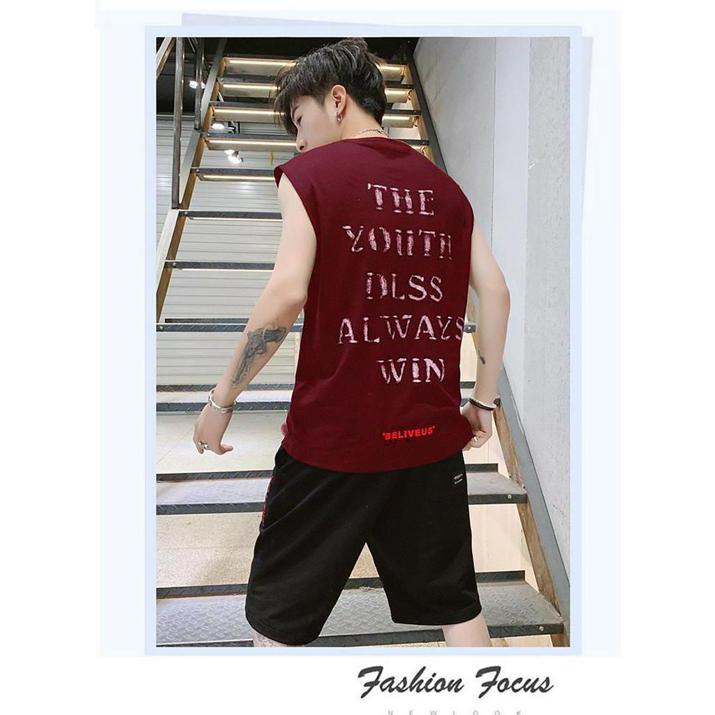 BS//COD//BAJU SINGLET BELIVEUS //KAOS FASHION PRIA REAL PICT GQ