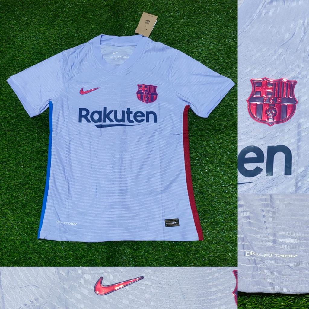 PLAYER ISSUE JERSEY BOLA FC BARCELONA AWAY VAPORKNIT 2021/2022 GRADE ORI IMPORT