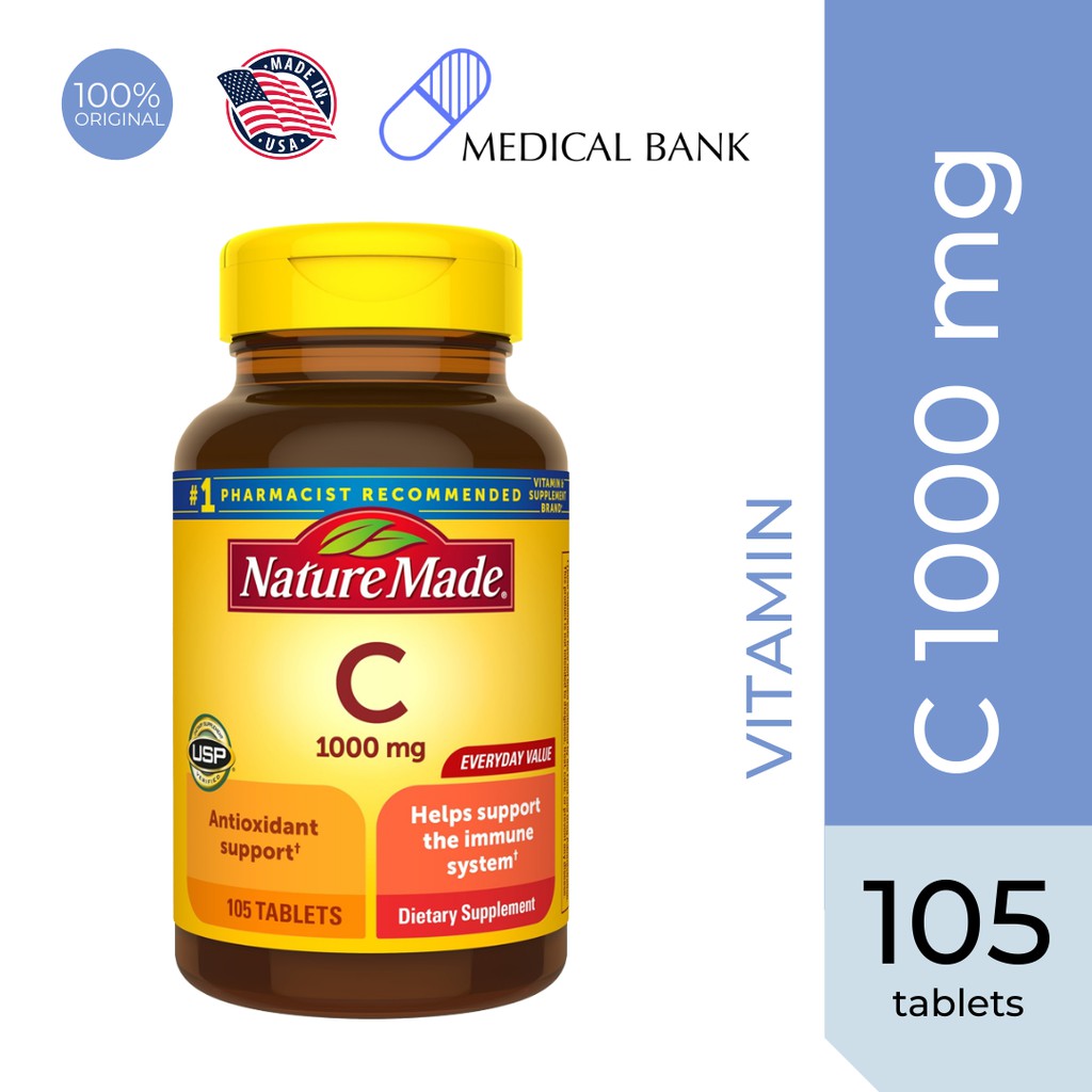 Nature Made Vitamin C 1000 mg 105 Tablet - Exp date: 02/2024