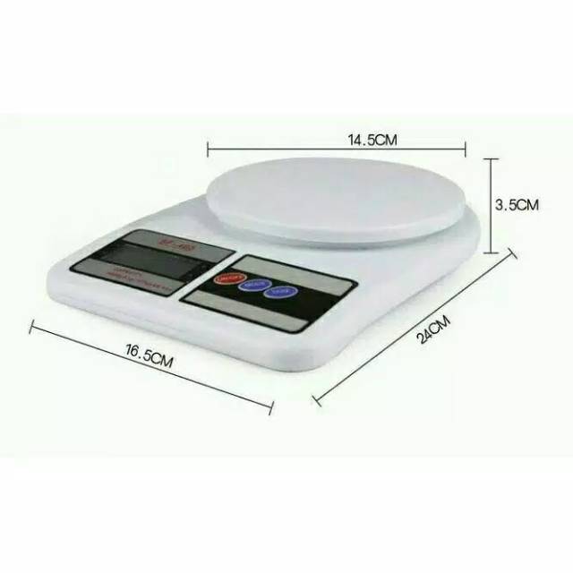 Timbangan Dapur Kue Digital SF400 10kg Kitchen Scale Weight free Baterai