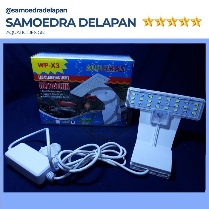 LAMPU JEPIT AQUARIUM LAMPU JEPIT LED AQUARIUM ULTRA THIN