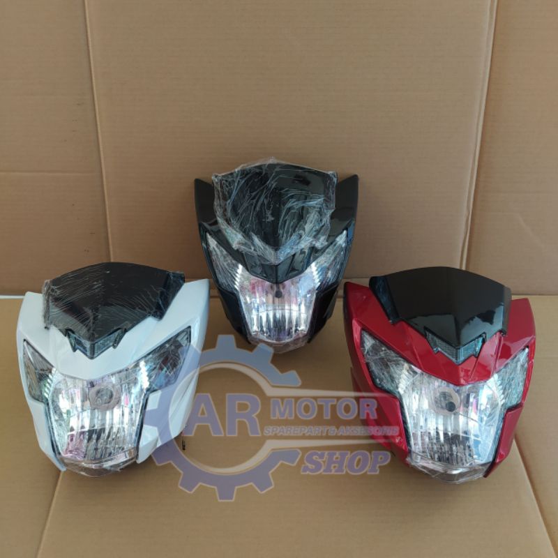 BATOK KEPALA PLUS REFLEKTOR LAMPU DEPAN SATRIA FU INJEKSI / FU FI