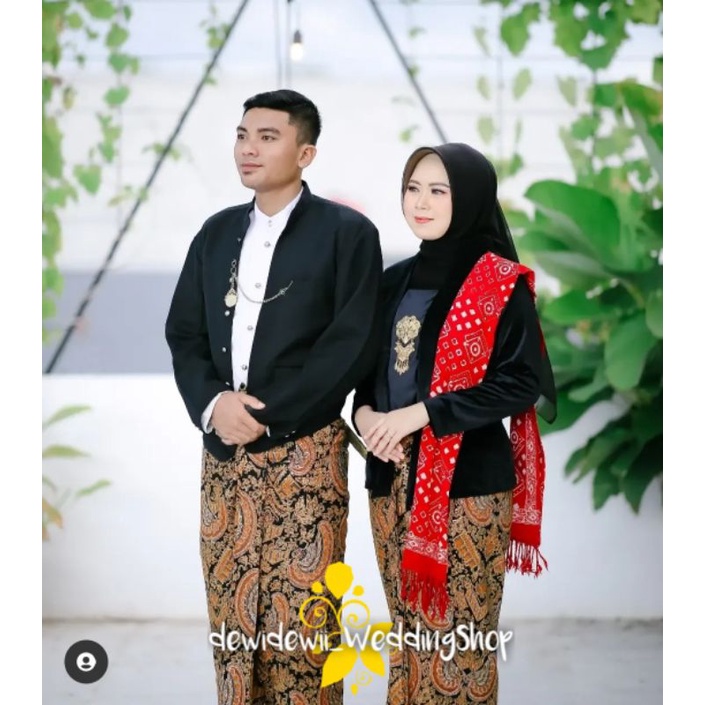 Set Baju Prewed / Baju Couple Adat Jawa - Motif Hewes Semen Romo