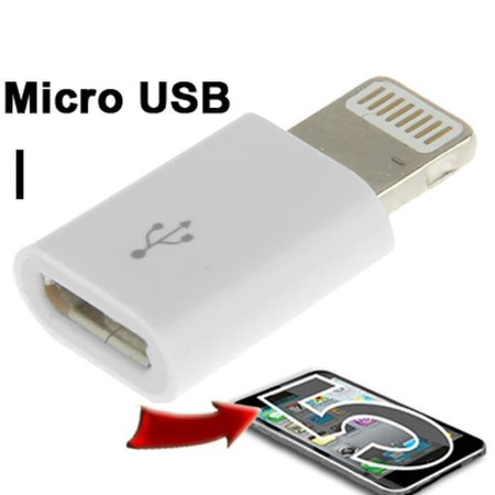 ADAPTER CHARGER MICRO USB TO IOS CHARGER / IOS ADAPTER CHARGER