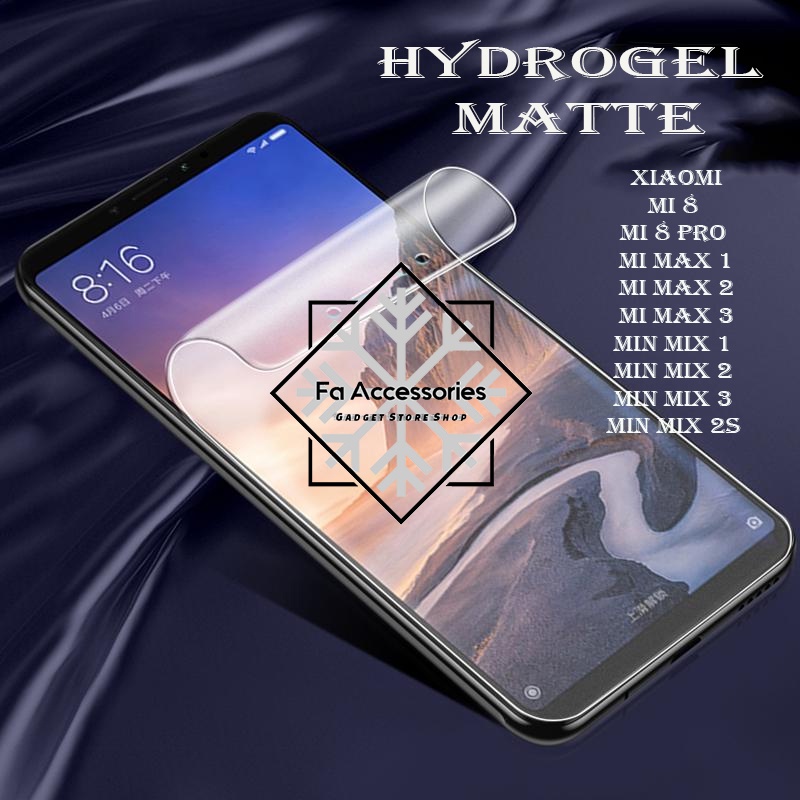 FA ANTI GORES JELLY HYDROGEL XIAOMI MIMAX MI 8 PRO MAX 1 2 3 MIX 1 2 3 2S FULL SCREEN GUARD SHOCK