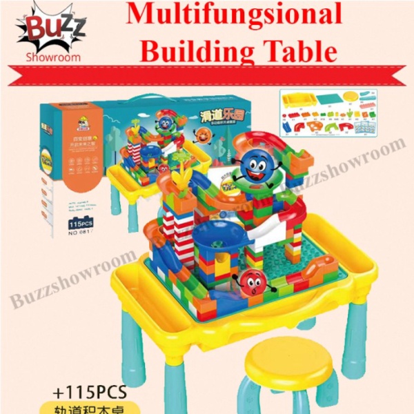 

Multifunctional Building Toy Block Table Meja Belajar Main Anak 115 - 115pcs Berkualitas