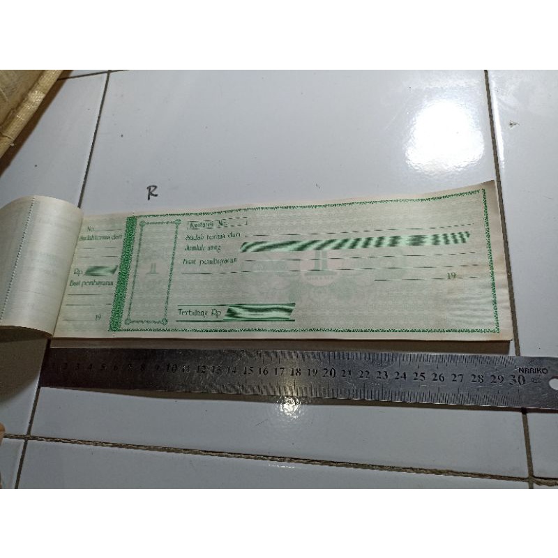

Kwitansi Lama Tahun 19 san Asli (A76)