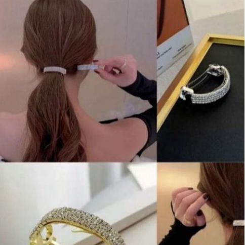 Jepitan rambut ikat rambut pesta jepit rambut berlian hiasan rambut