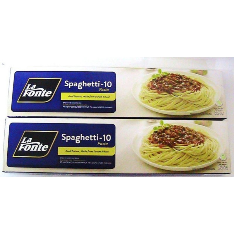 La Fonte Spaghetti Pasta Spaghetti 225gr Halal La Fonte