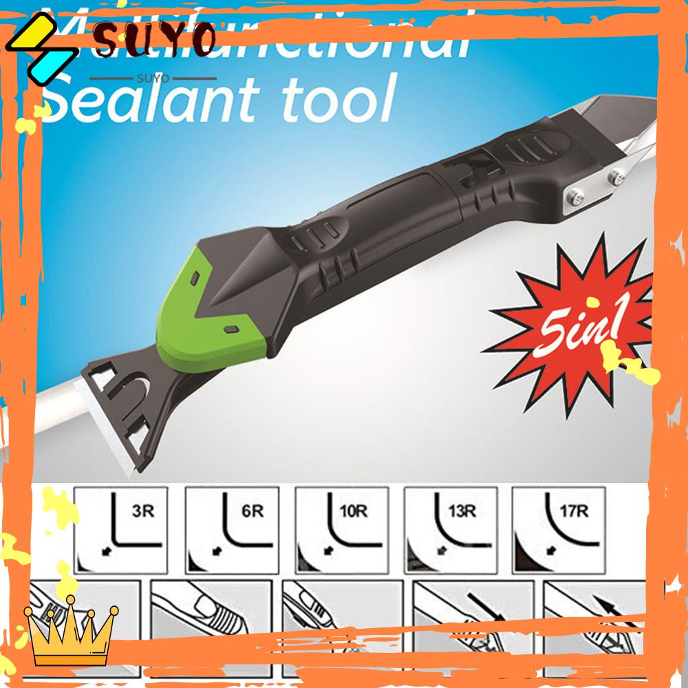 Suyo 5 In 1 Alat Scraper Sealant Bahan Silikon